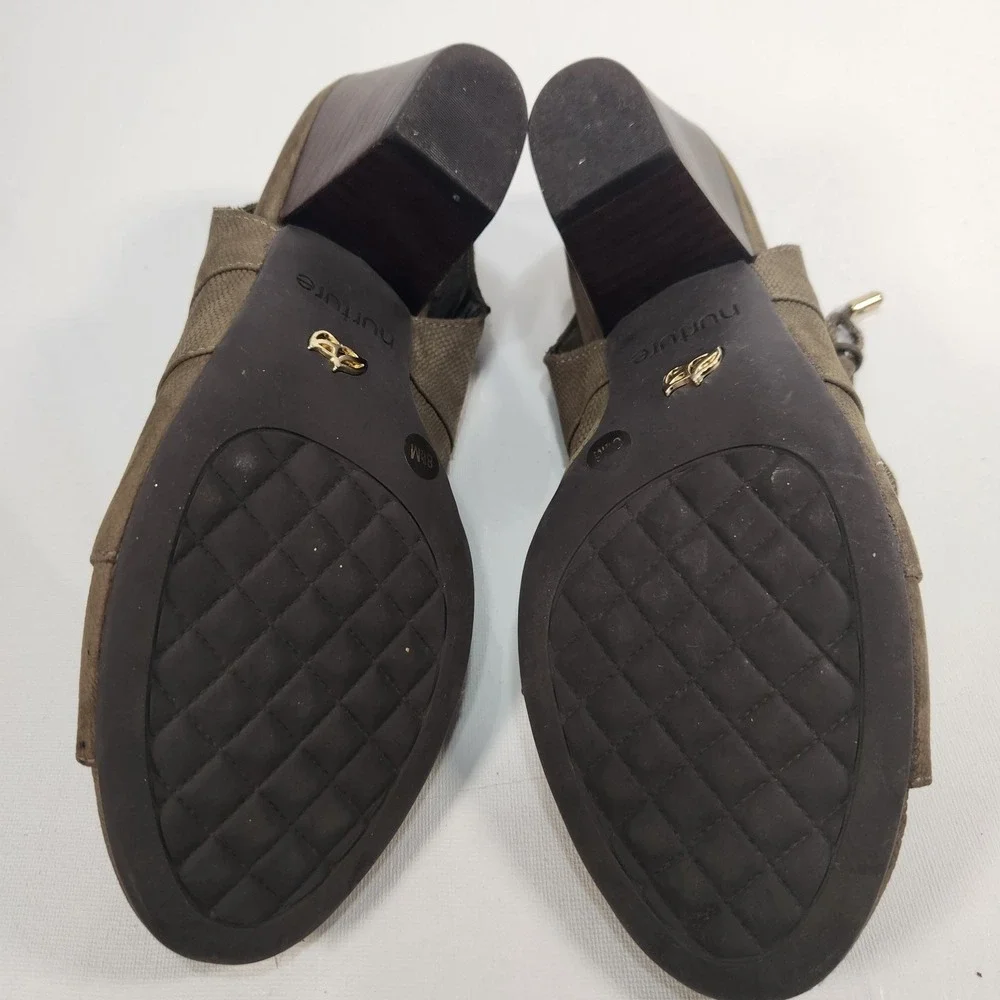 Nurture‎ Bellamy Womens Leather Sandals Size 8.5 Brown